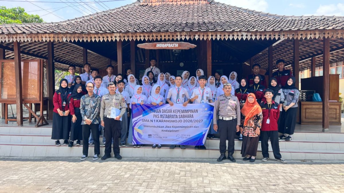 Membangun Kedisiplinan dan Jiwa Kepemimpinan, PKS Astabrata Sabhara SMA N 1 Karangmojo Gelar LDK Tahun 2026/2027
